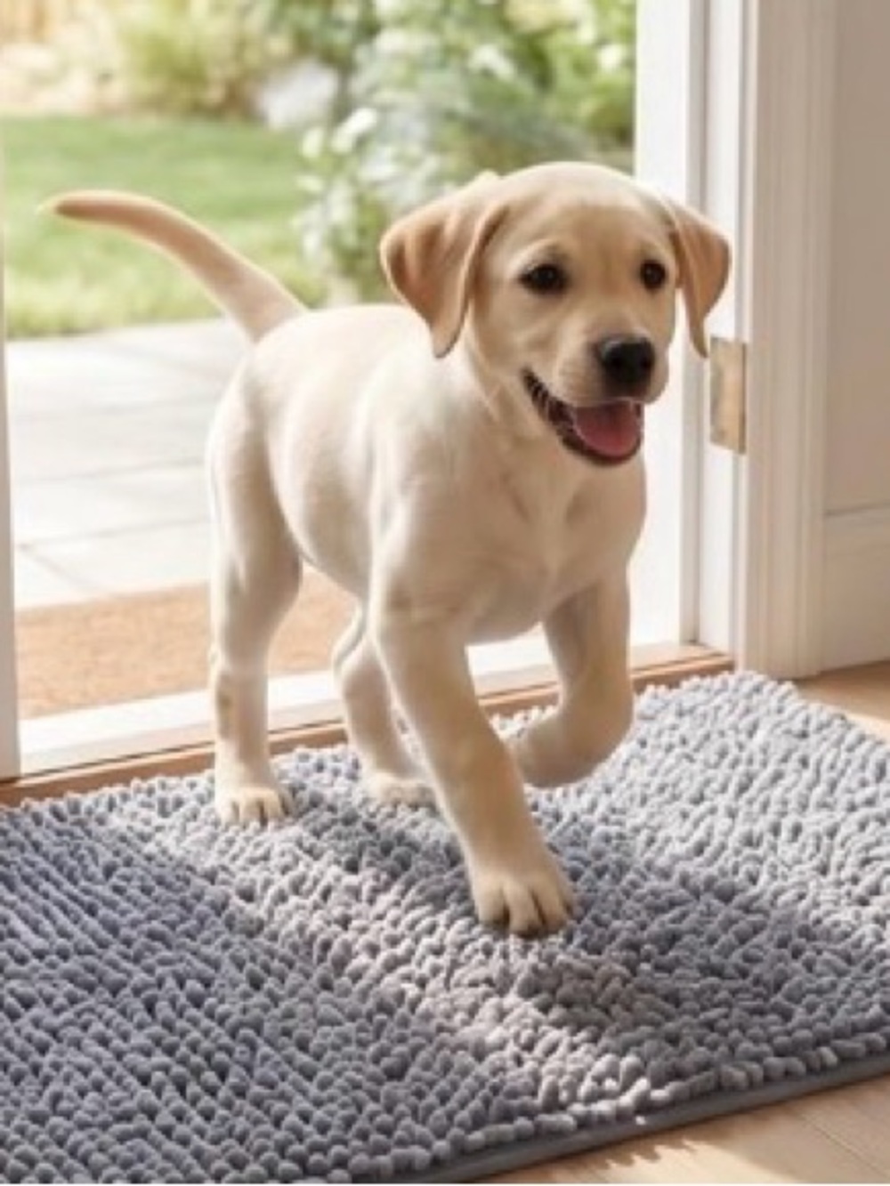 💞 New Plush Soft & Absorbent Gray Puppy Dog Pet Mat